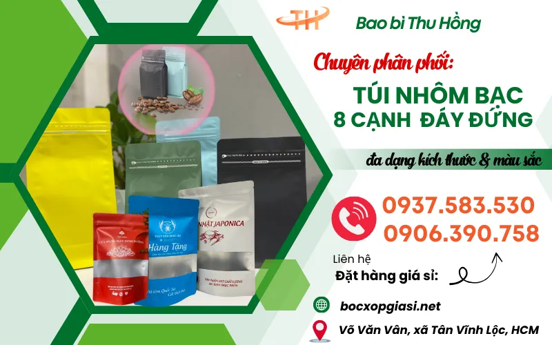 Túi zip nhôm bạc mua sỉ giá rẻ tại nhà cung cấp uy tín ở HCM