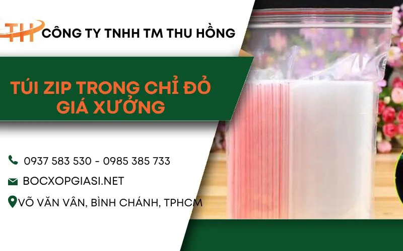 Sỉ Túi zipper trong chỉ đỏ giá rất rẻ