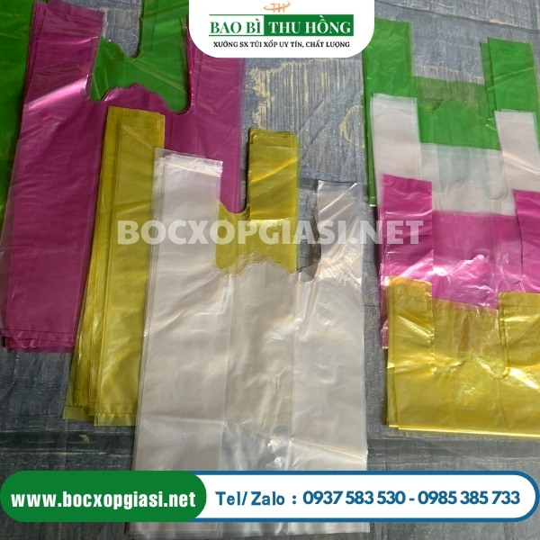 Túi bóng mỡ đủ màu trơn Túi bóng mỡ đủ màu trơn