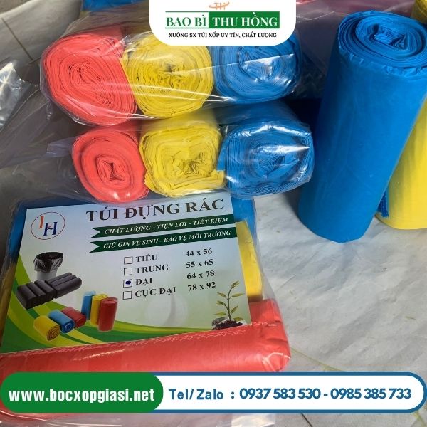 Túi đựng rác cuộn màu do Thu Hồng sản xuất và phân phối Túi đựng rác cuộn màu do Thu Hồng sản xuất và phân phối
