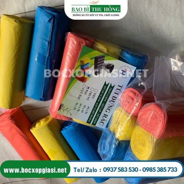 Túi đựng rác cuộn 3 màu Túi đựng rác cuộn 3 màu