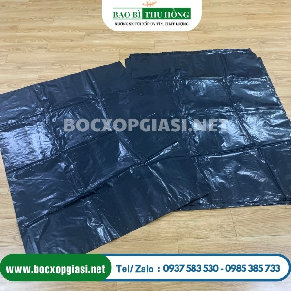 Túi đựng rác đen bóng kích cỡ lớn 90x120cm Túi đựng rác đen bóng kích cỡ lớn 90x120cm
