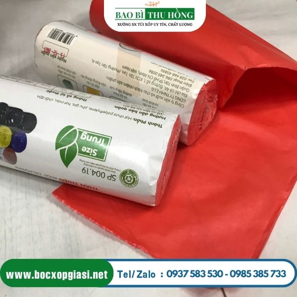 Túi rác cuộn màu thân thiện môi trường Túi rác cuộn màu thân thiện môi trường