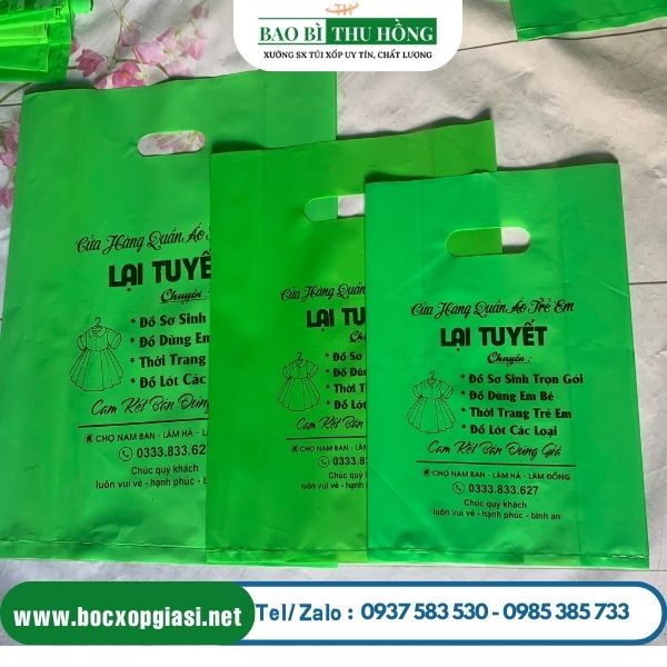 Túi hột xoài PE in logo theo yêu cầu Túi hột xoài PE in logo theo yêu cầu