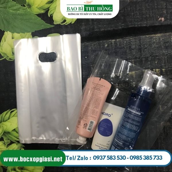 Túi hột xoài PP trong suốt đựng hàng mỹ phẩm Túi hột xoài PP trong suốt đựng hàng mỹ phẩm