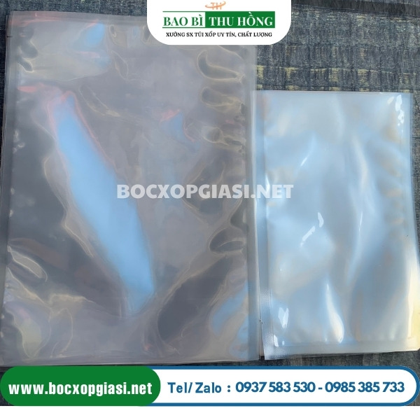 Túi hút chân không 2 mặt trơn  Túi hút chân không 2 mặt trơn