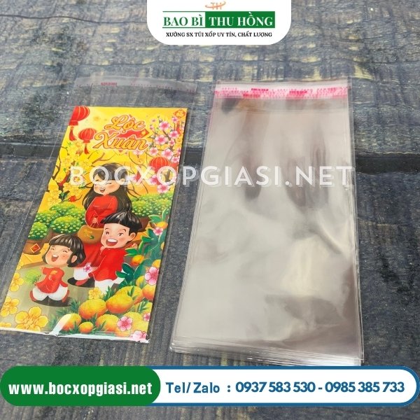 Túi opp dán miệng đựng bao lì xì Túi opp dán miệng đựng bao lì xì