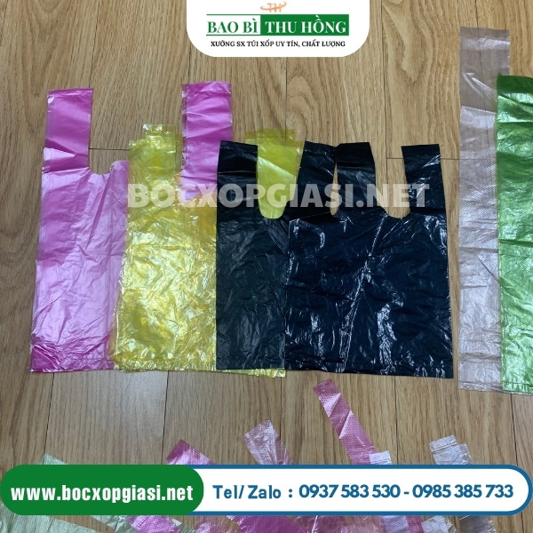 Túi nilon 2 quai đựng hàng chợ  Túi nilon 2 quai đựng hàng chợ