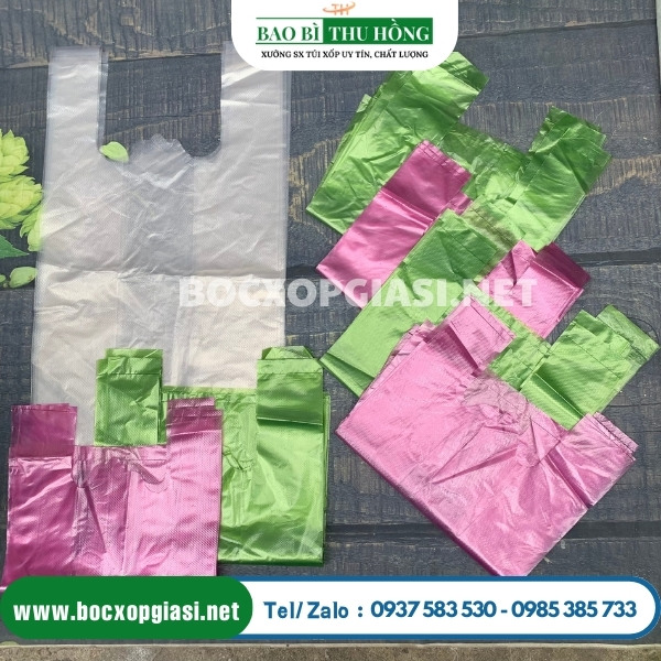 Túi xốp nilon hàng chợ đủ màu Túi xốp nilon hàng chợ đủ màu