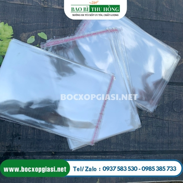Túi opp dán miệng không đục lỗ Túi opp dán miệng không đục lỗ