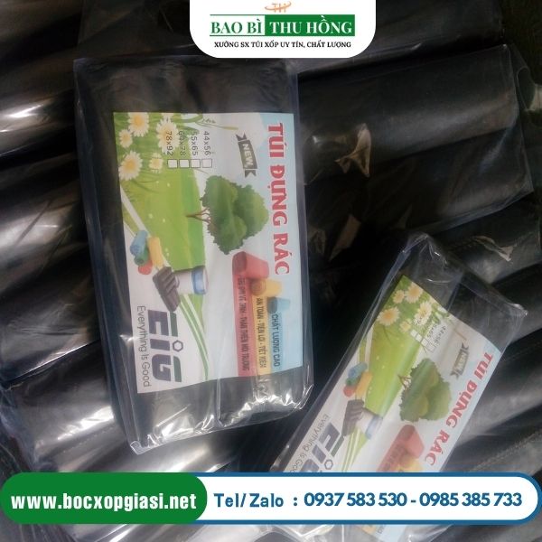 Túi đựng rác cuộn đen Túi đựng rác cuộn đen