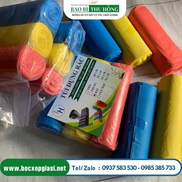 Túi rác cuộn màu  Túi rác cuộn màu