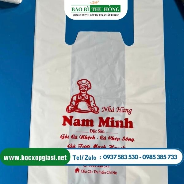 Mẫu túi xốp siêu thị đựng các món ăn đặc sản Mẫu túi xốp siêu thị đựng các món ăn đặc sản