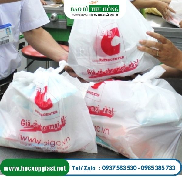 Túi xốp siêu thị, bách hóa tin dùng  Túi xốp siêu thị, bách hóa tin dùng