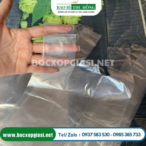 Túi xốp trắng bóng mỡ hàng chợ Túi xốp trắng bóng mỡ hàng chợ