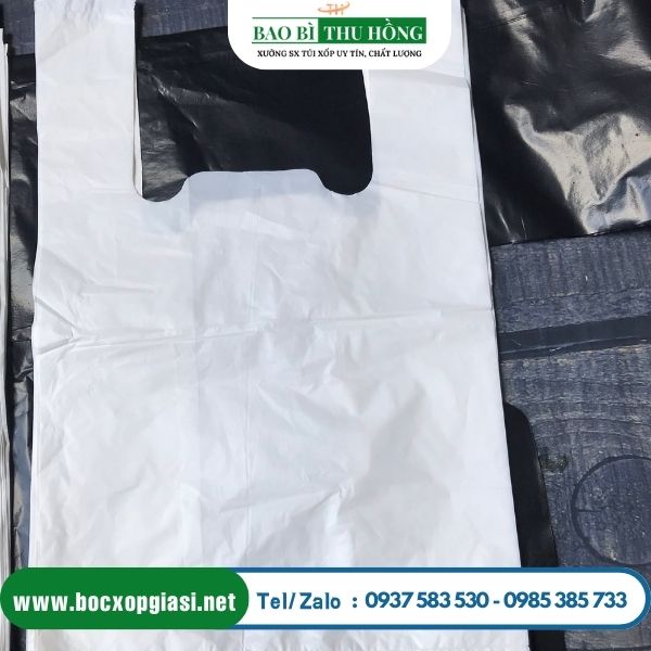 Túi nilon trắng sữa đựng thực phẩm cho các cửa hàng Túi nilon trắng sữa đựng thực phẩm cho các cửa hàng