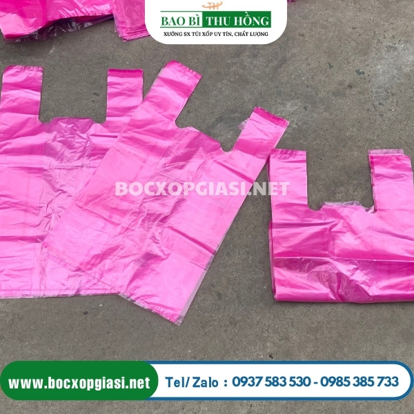 Túi nilon zin loại 1 chất lượng màu hồng Túi nilon zin loại 1 chất lượng màu hồng