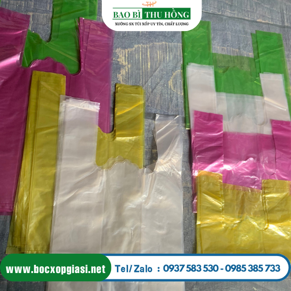 Túi xốp zin trơn màu loại 2 Túi xốp zin trơn màu loại 2
