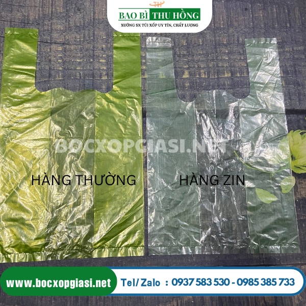 So sánh túi xốp hàng thường và hàng zin  So sánh túi xốp hàng thường và hàng zin