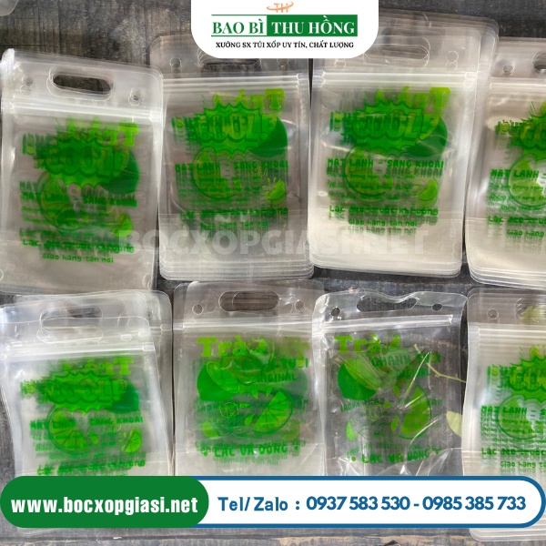 Mua Túi zip đựng trà chanh, trà sữa chất lượng giá rẻ tại TpHCM Mua Túi zip đựng trà chanh, trà sữa chất lượng giá rẻ tại TpHCM