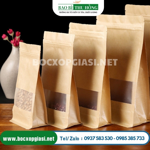 Túi zip giấy kraft 8 cạnh sang trọng, hiện đại thu hút ánh nhìn Túi zip giấy kraft 8 cạnh sang trọng, hiện đại thu hút ánh nhìn
