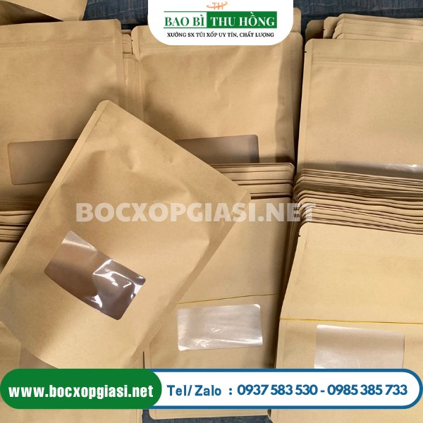 Túi zip giấy có cửa sổ nhỏ Túi zip giấy có cửa sổ nhỏ