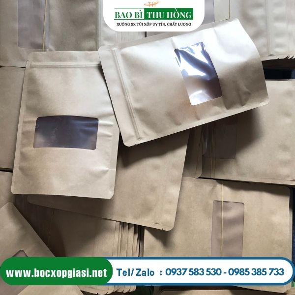 Túi zipper giấy có cửa sổ Túi zipper giấy có cửa sổ