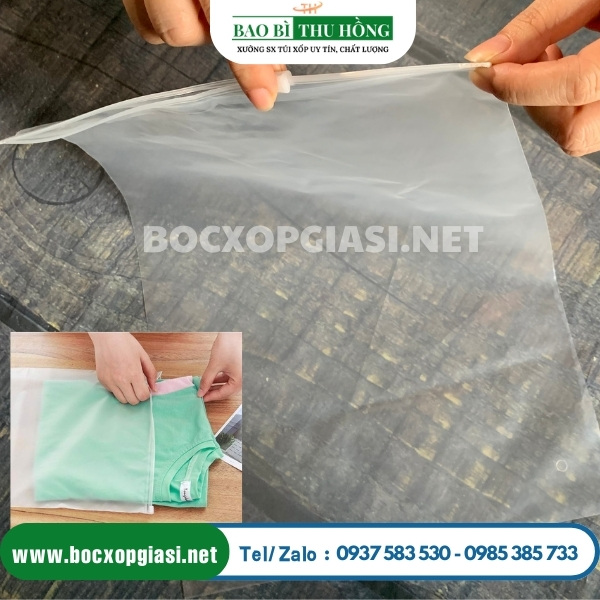 Túi zipper khóa kéo trong đựng quần áo Túi zipper khóa kéo trong đựng quần áo