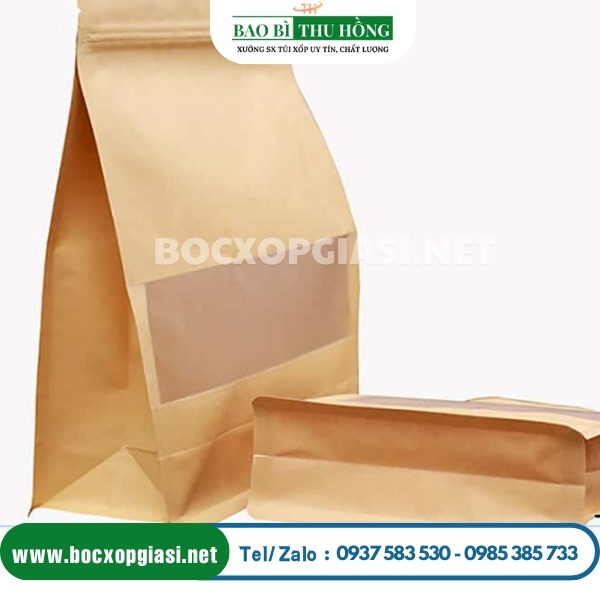 Túi zip giấy kraft 8 cạnh đảm bảo chất lượng an toàn cho người sử dụng Túi zip giấy kraft 8 cạnh đảm bảo chất lượng an toàn cho người sử dụng
