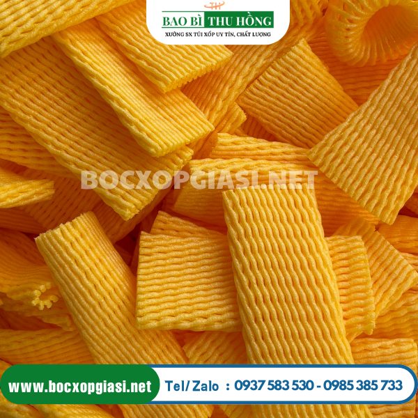 Xốp bọc trái cây màu vàng Xốp bọc trái cây màu vàng