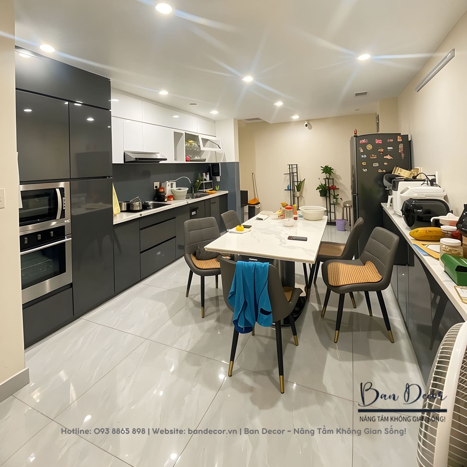 Công trình thực tế tủ bếp Acrylic