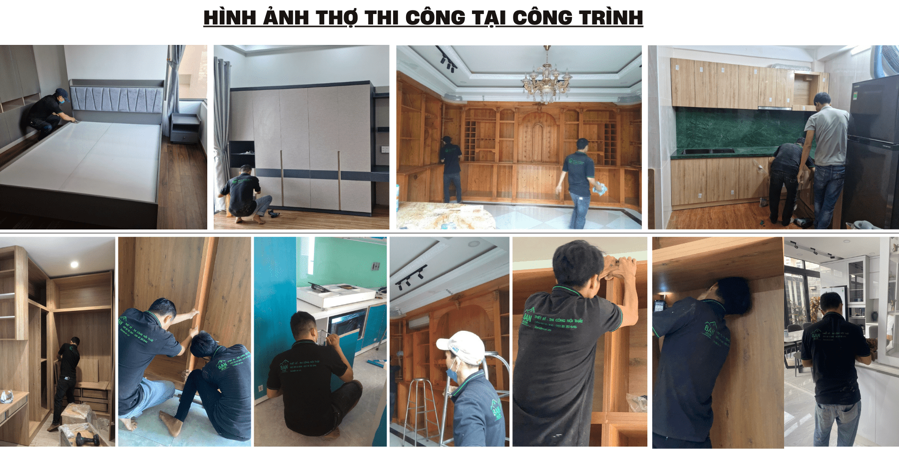 Thi công tủ bếp