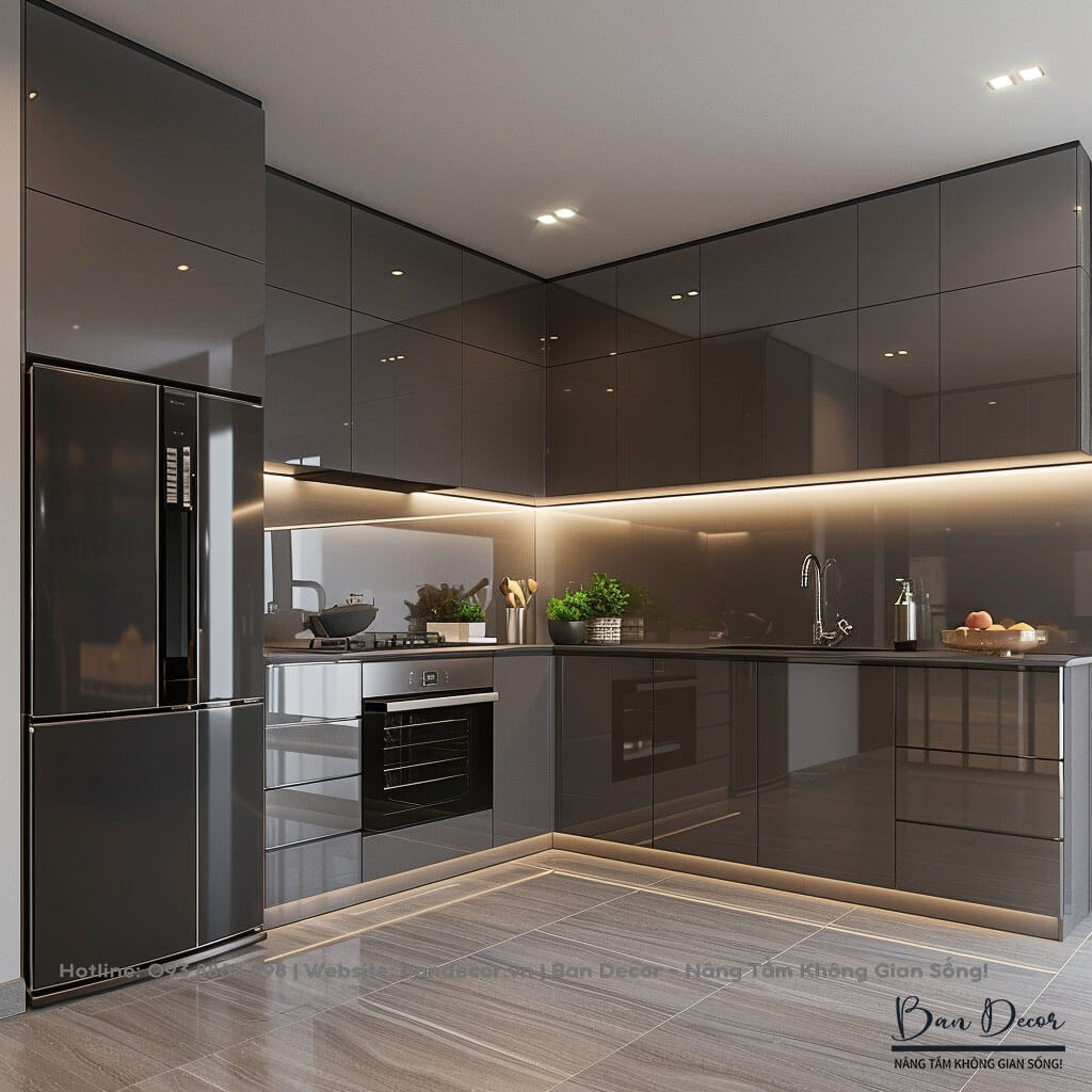 Tủ bếp nhựa Acrylic