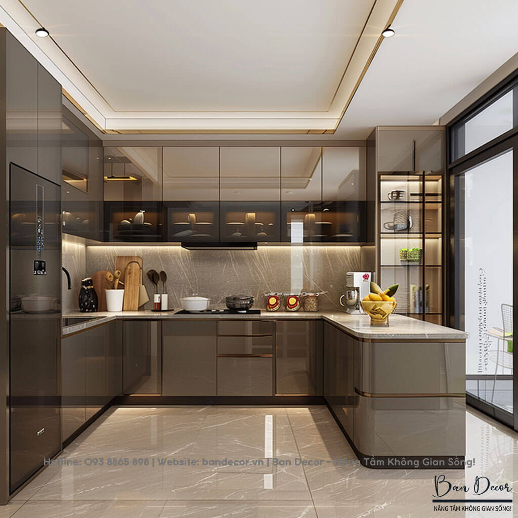 Tủ bếp nhựa Acrylic