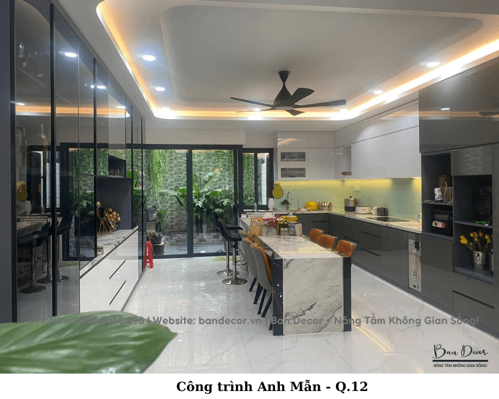 Tủ bếp nhựa acrylic