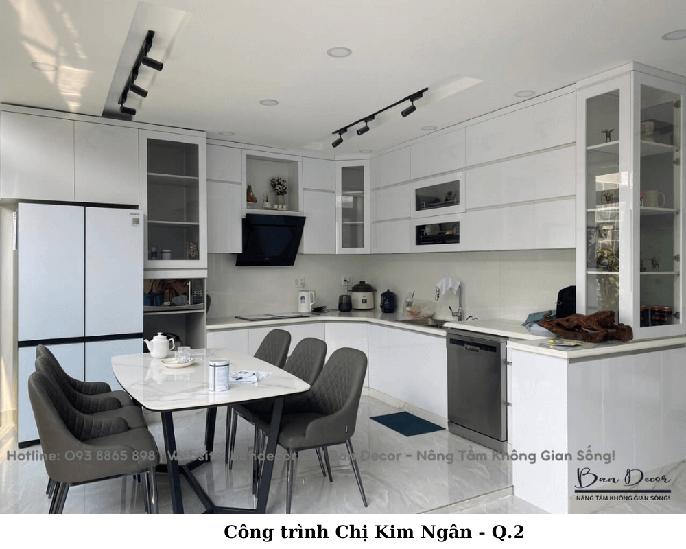 Tủ bếp nhựa acrylic