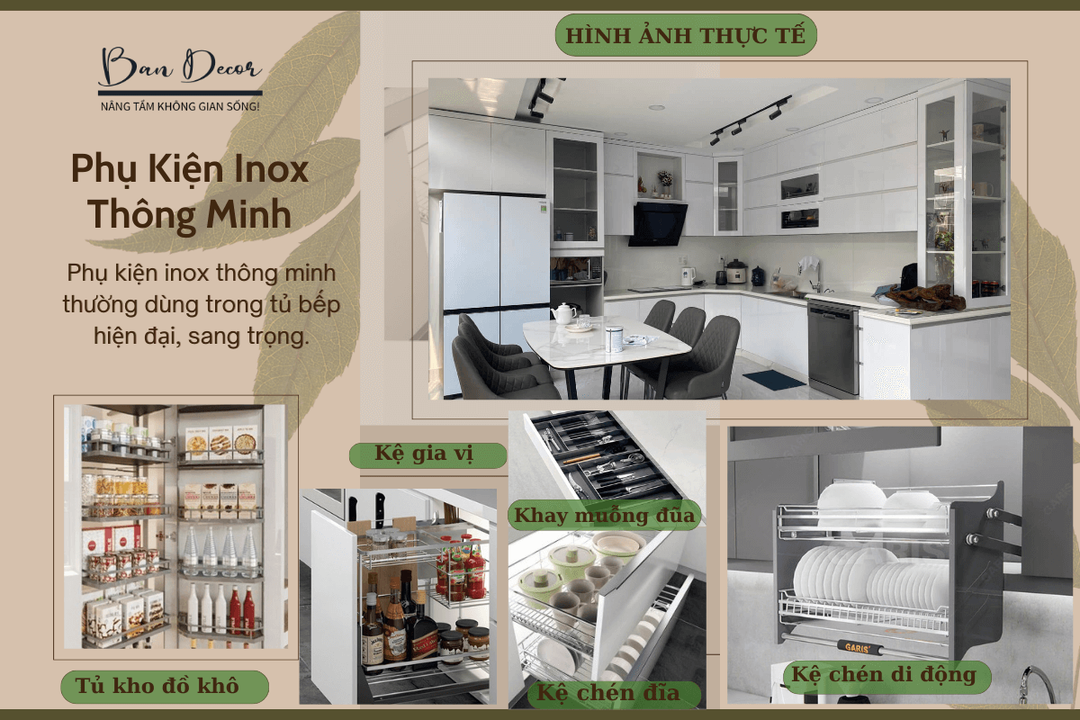 Tủ bếp nhựa acrylic