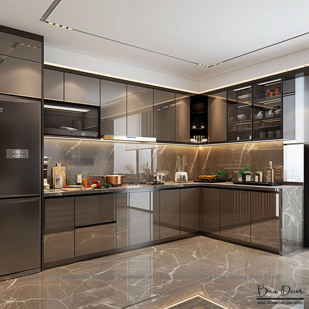 Tủ bếp nhựa cao cấp