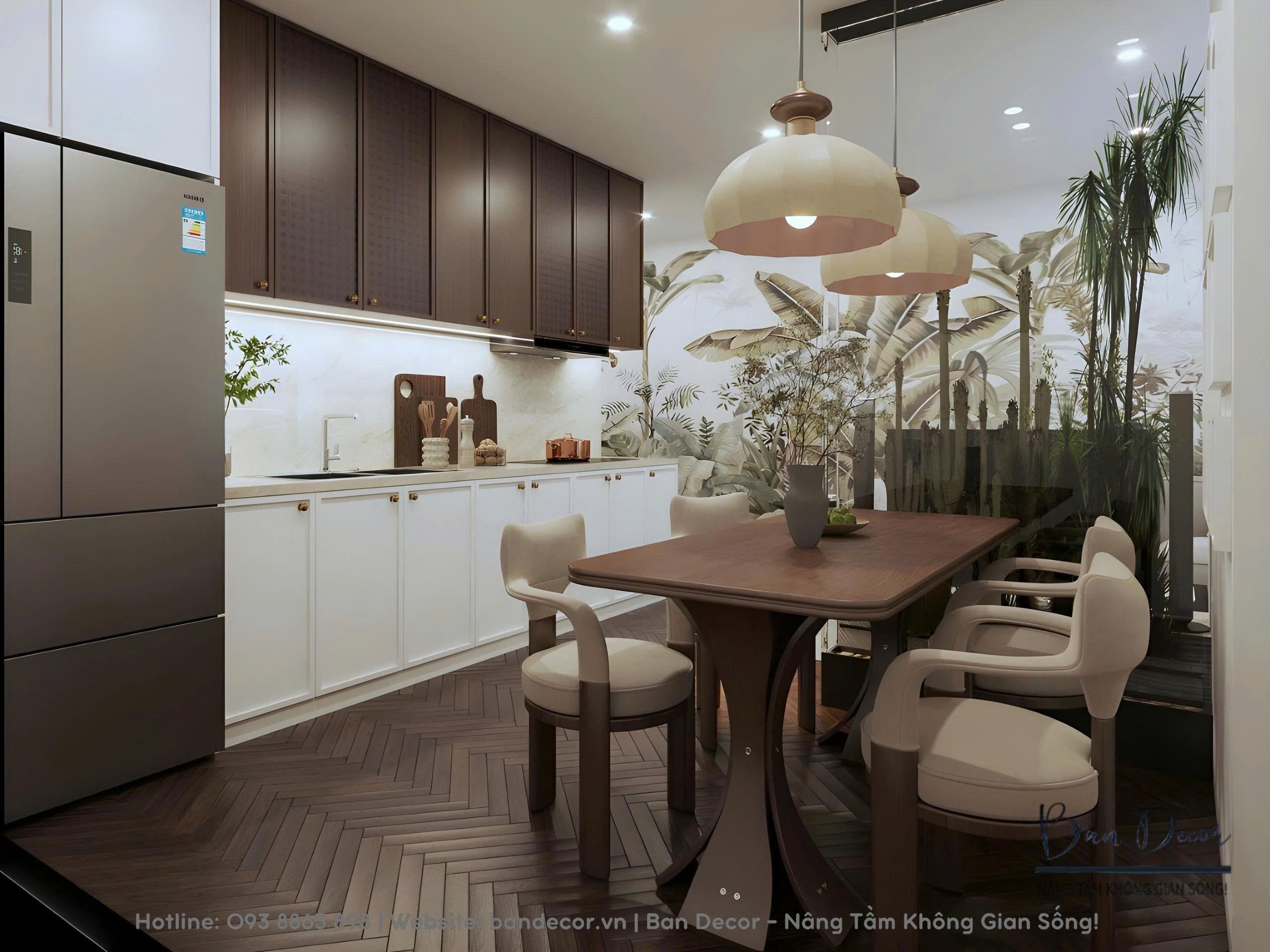 Phối cảnh 3D Bếp & Bàn Ăn