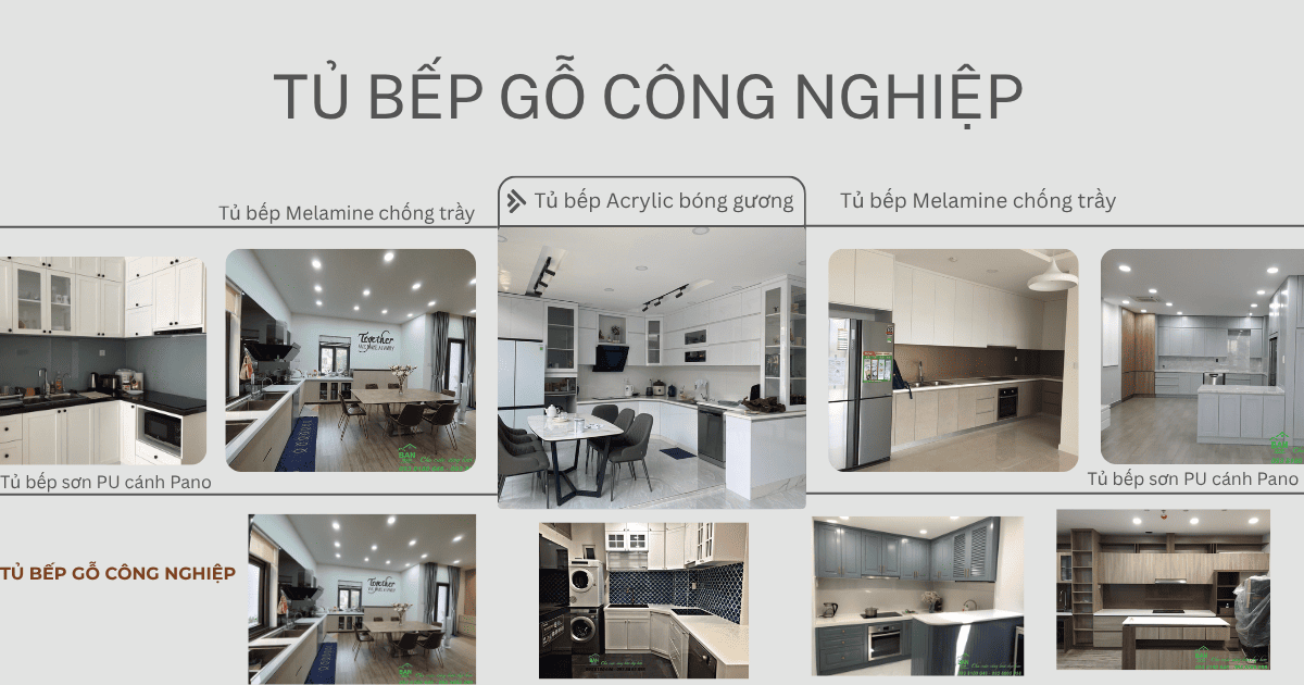 Cấu tạo tủ bếp Acrylic