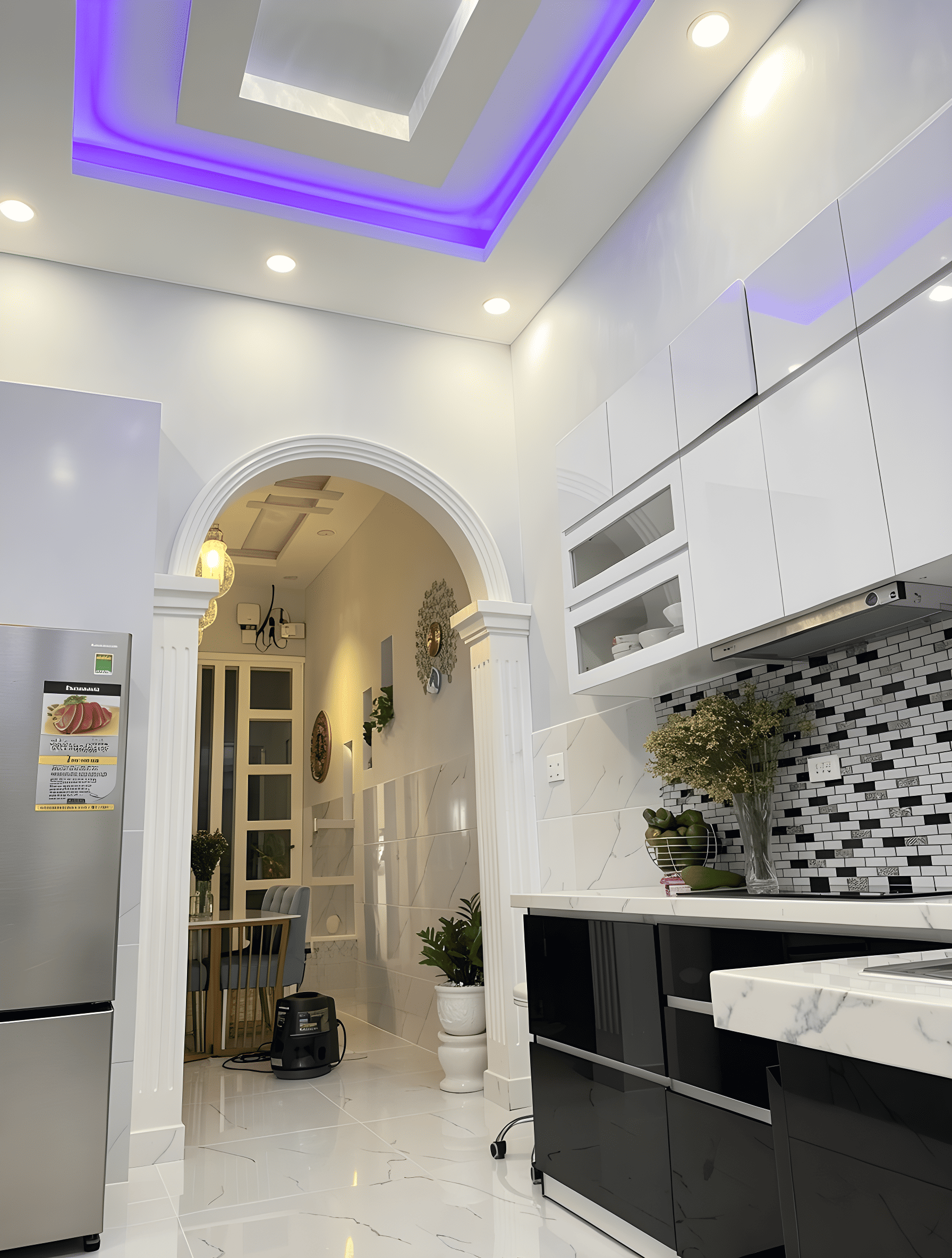 Công trình thực tế tủ bếp Acrylic