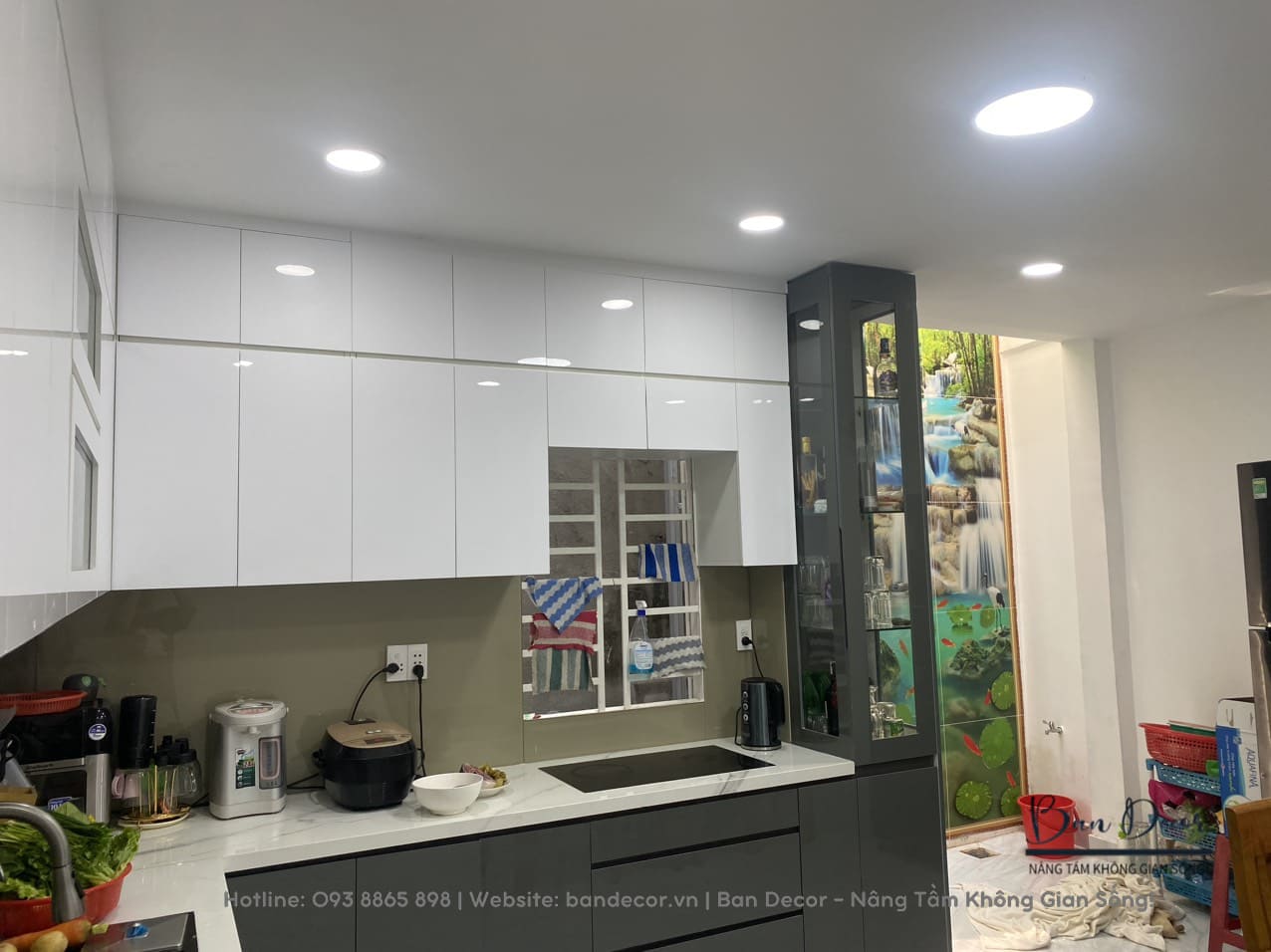 Công trình thực tế thi công tủ bếp Acrylic