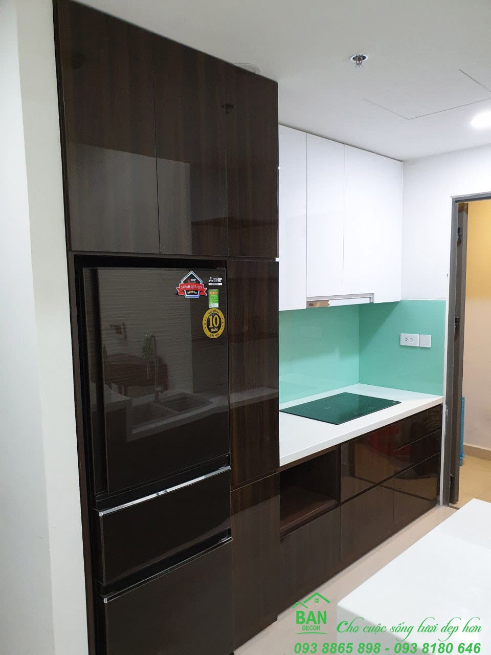 Công trình thực tế thi công tủ bếp Acrylic