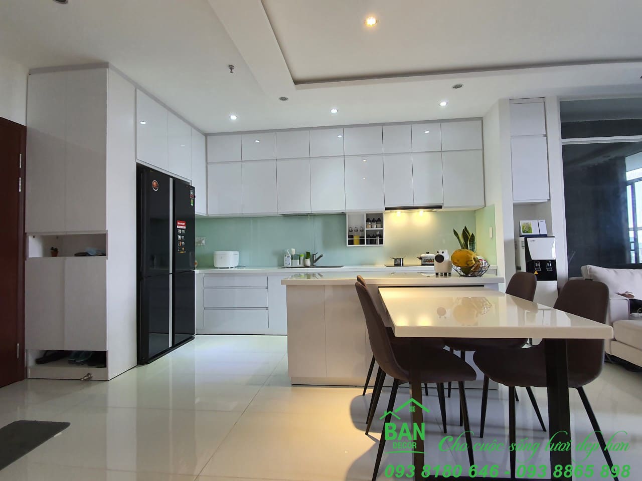 Công trình thực tế tủ bếp Acrylic