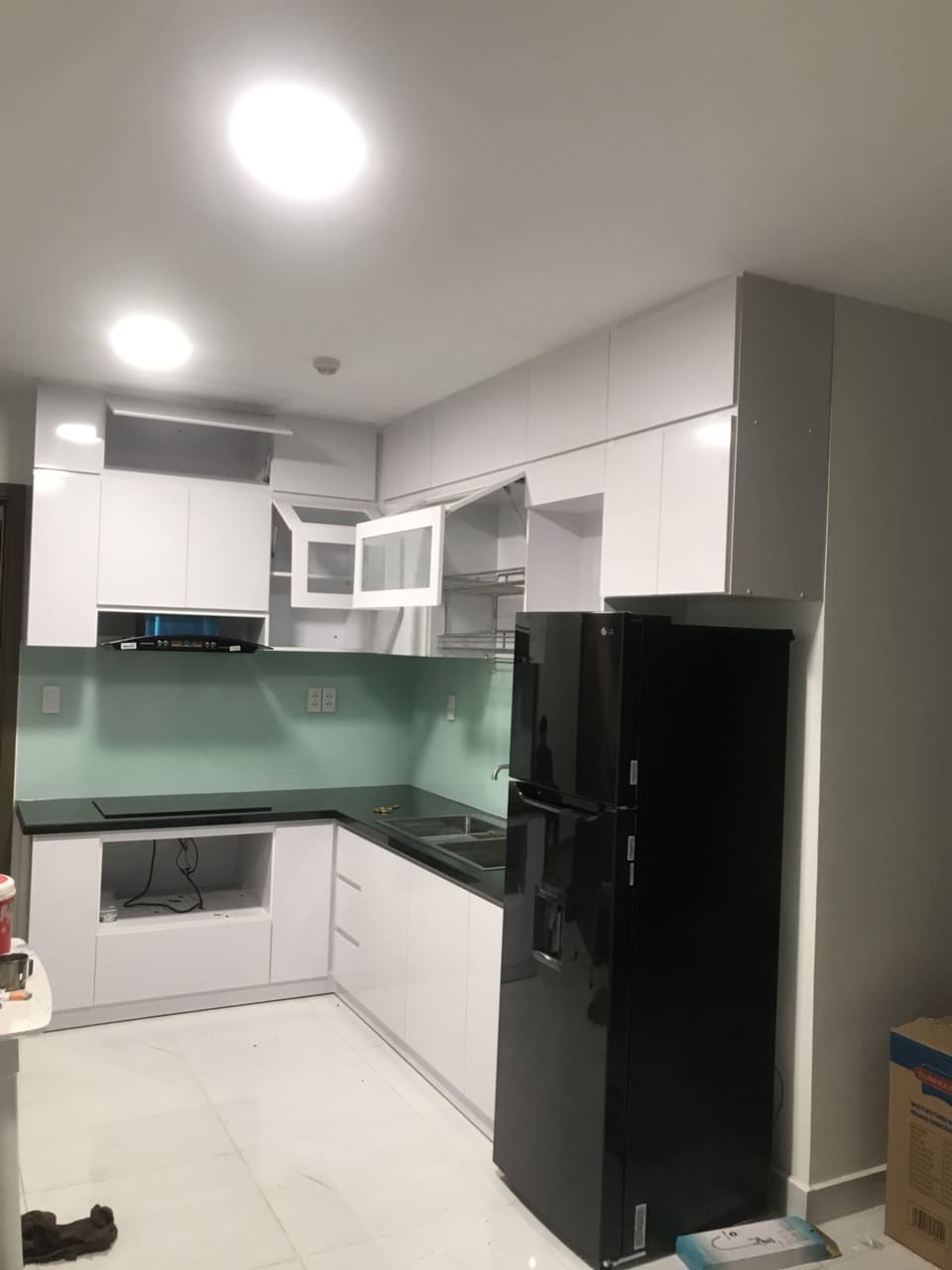 Công trình thực tế thi công tủ bếp