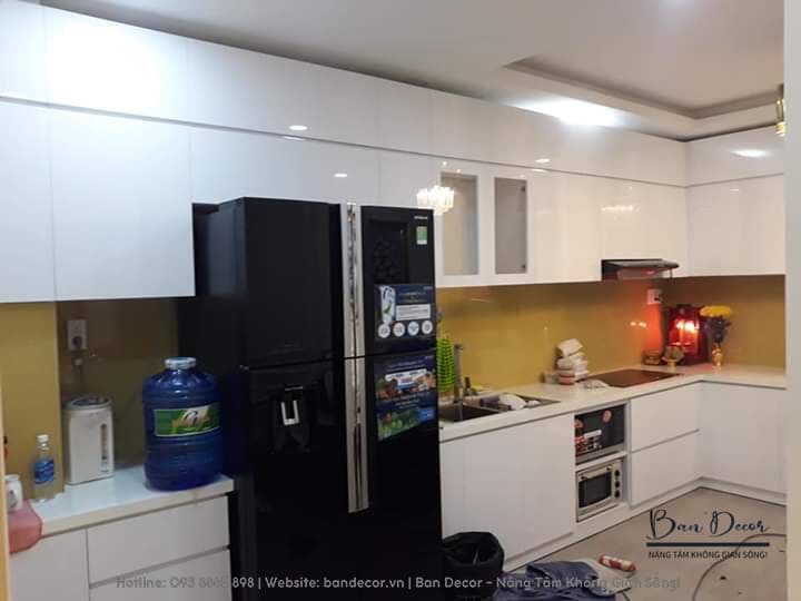 Công trình thực tế thi công tủ bếp Acrylic