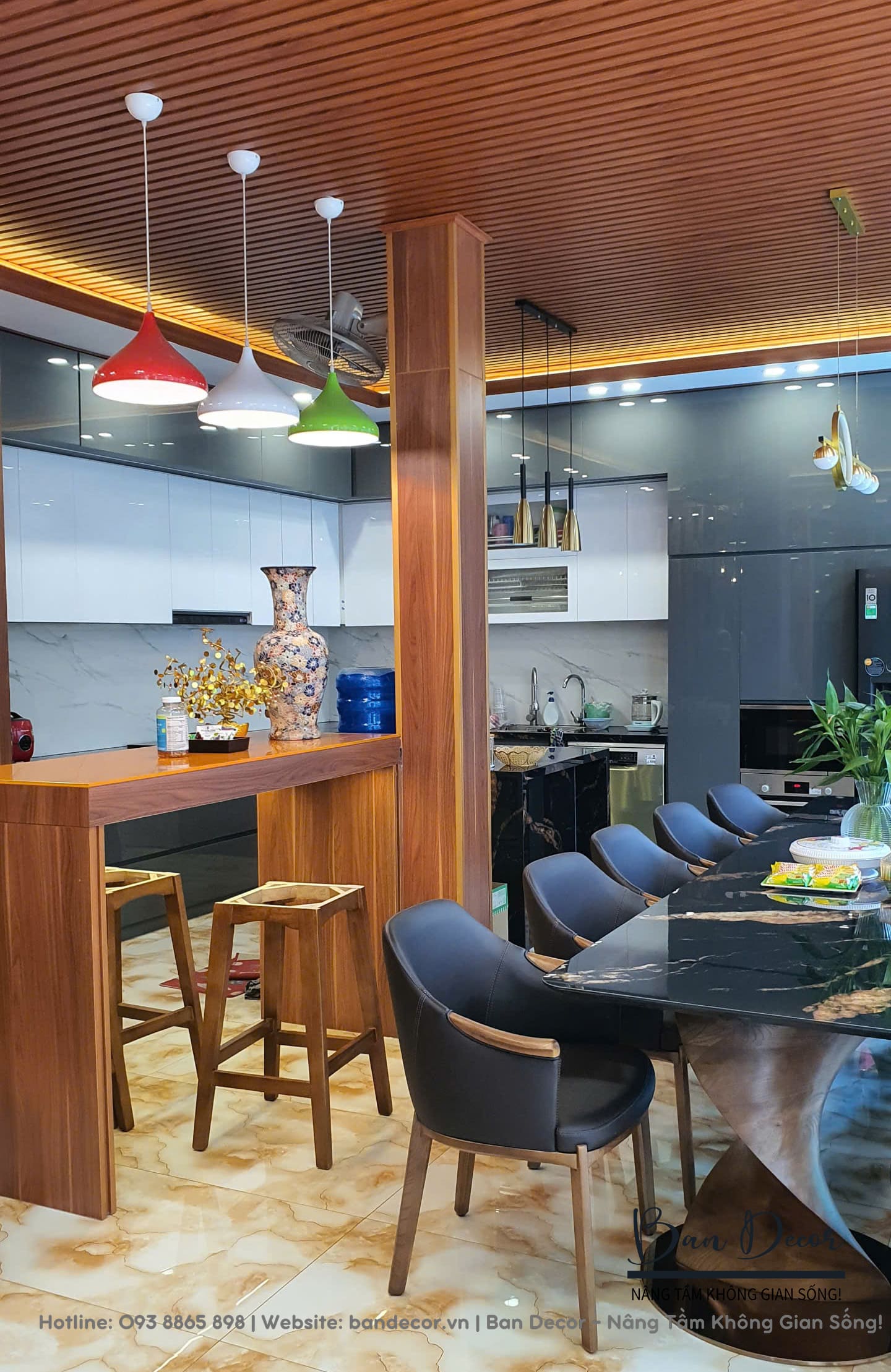 Công trình thực tế thi công tủ bếp Acrylic