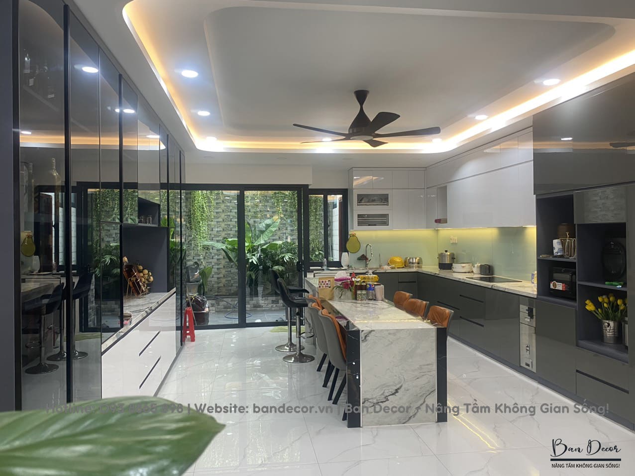 Công trình thực tế tủ bếp Acrylic