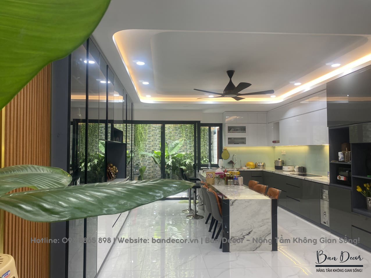 Công trình thực tế tủ bếp Acrylic