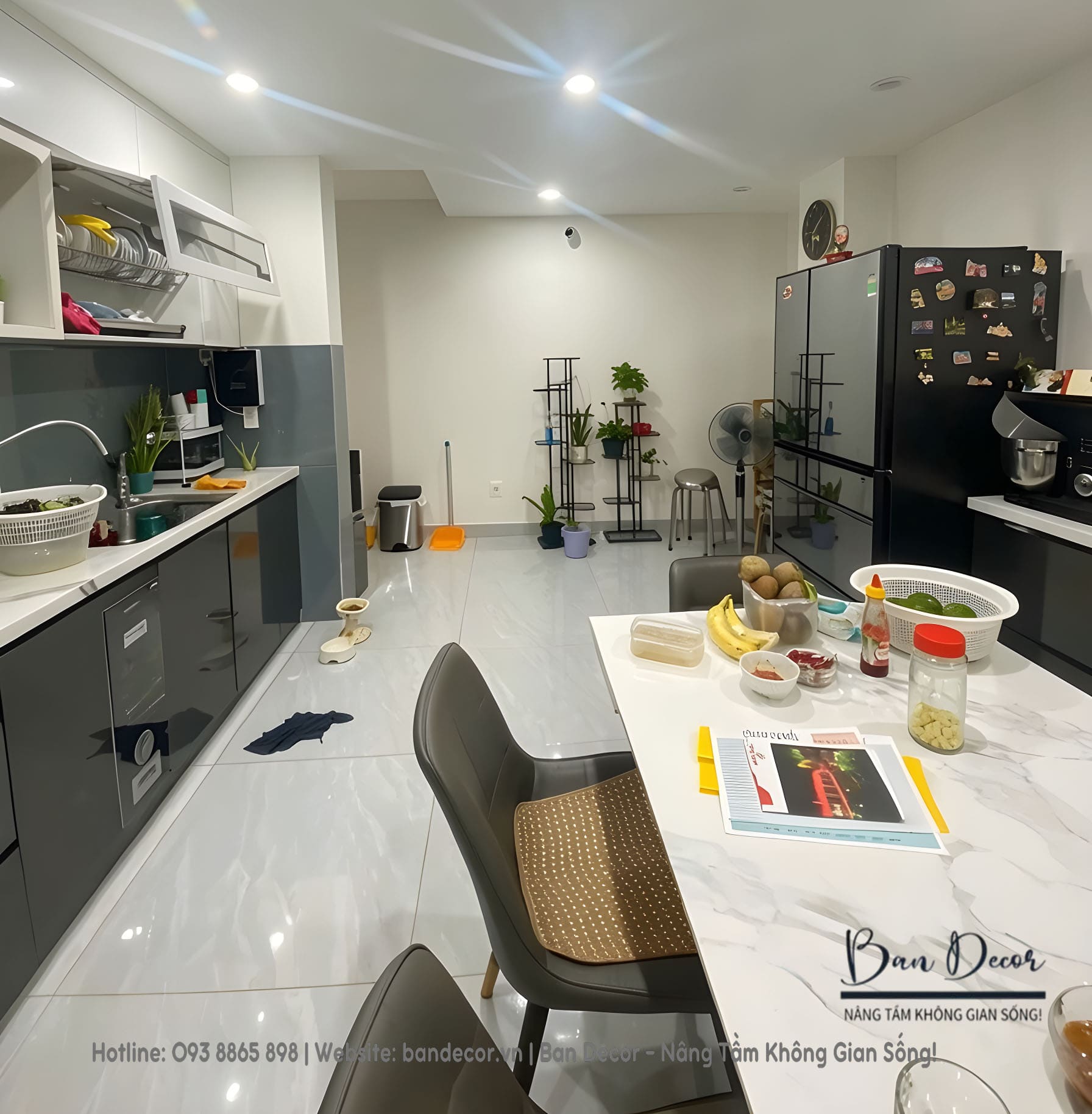 Công trình thực tế tủ bếp Acrylic